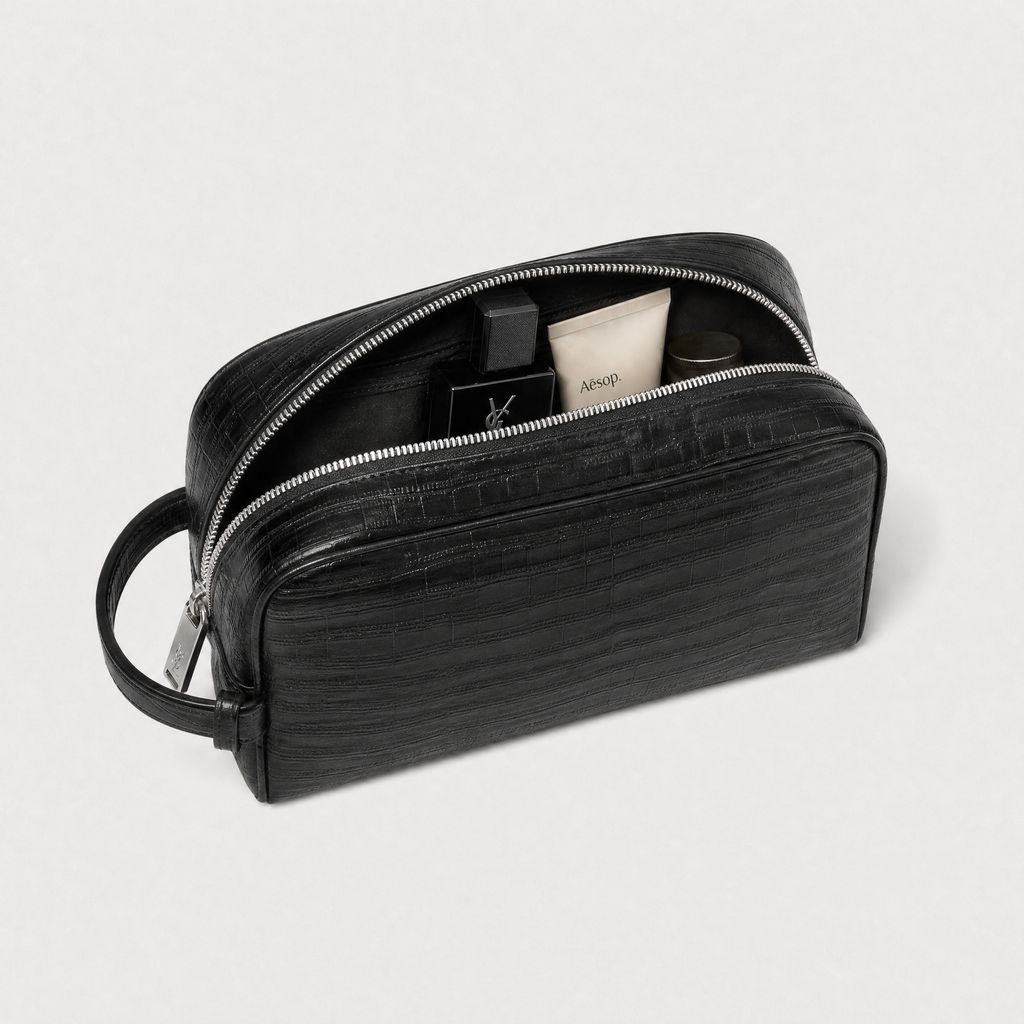 Croc Embossed Toiletry Bag