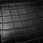 Croc-Embossed Leather Bag