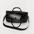 Croc-Embossed Leather Bag