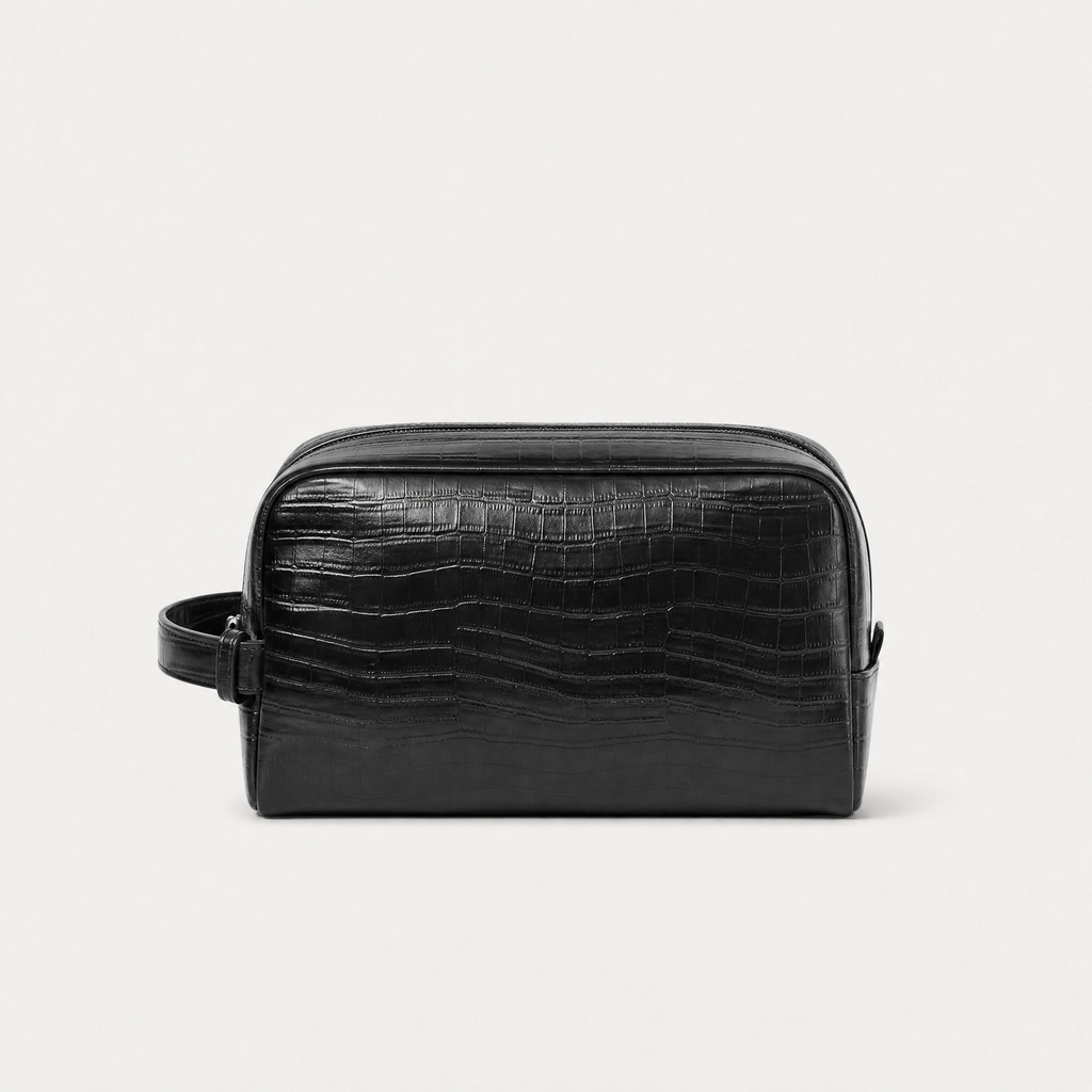 Croc Embossed Toiletry Bag